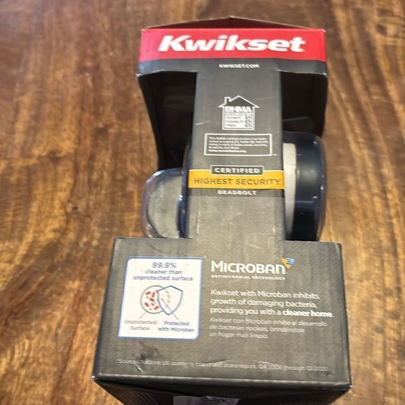 Kwikset 92580-026 258 Deadbolt Low Profile Single Cylinder Matte Black - Picture 8 of 9